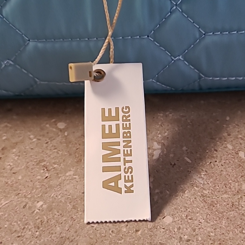 NEW! Aimee Kestenberg Mara Satchel. Blue Ombre Diamond Pattern. 9x11. - Picture 3 of 7